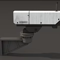 Monitoring simple model camera simple model low face number monitoring camera monitoring equipment infrared camera security monitoring game monitoring 3d model