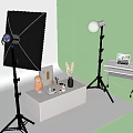 Wedding Dress Shop Bridal Photography Setup With Lighting Props And Backdrop For Dress Shoots