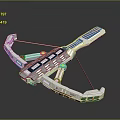 Bow Compound Bow Pinball Compound Bow Crossbow Mechanical Crossbow Shifting Bow and Arrow Shoot Distal Equipment 3d model