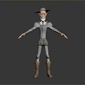 Wise Old Man Old Man Ancient Old Man Ancient Wise Warlock Taoist priest wizard mage 3d model