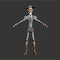 Wise Old Man Old Man Ancient Old Man Ancient Wise Warlock Taoist priest wizard mage 3d model