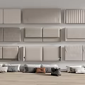 Various Fabric Headboard Designs With Decorative Pillows In Modern Bedroom