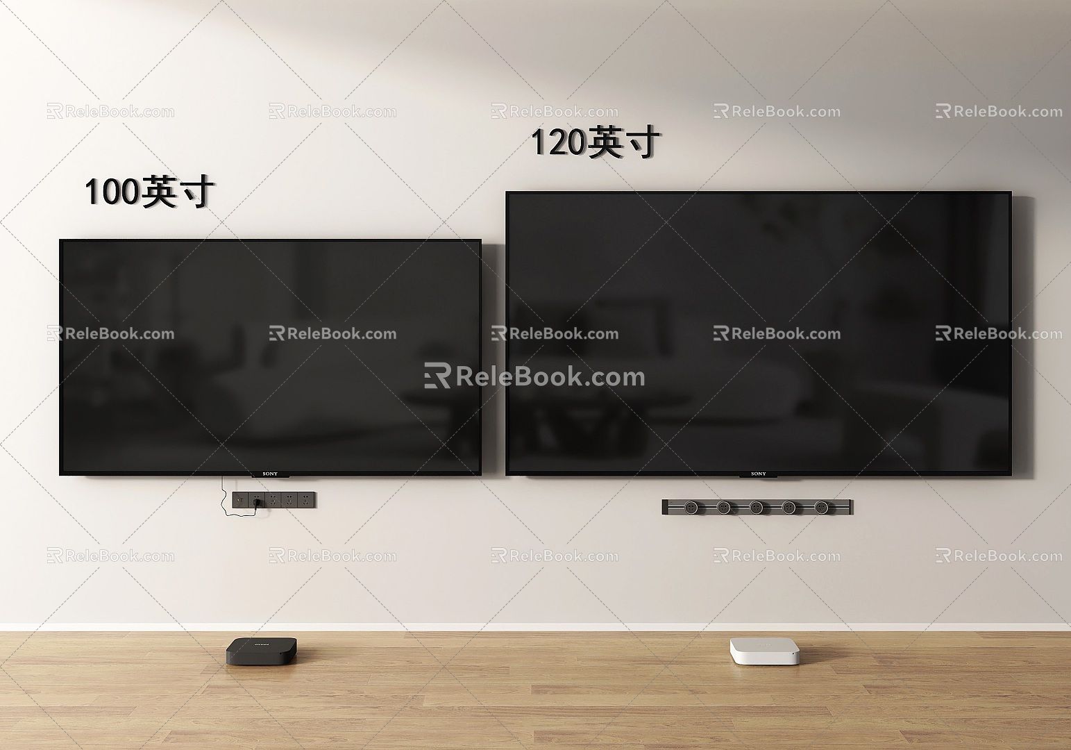 TV LCD TV TV Flat-screen TV Full-screen TV 3d model