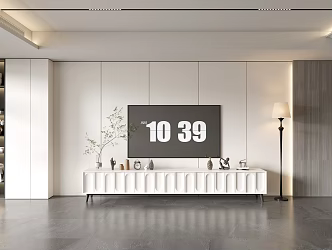 Modern Simple Living Room Light Luxury TV Background Wall TV Full Wall TV Cabinet TV Cabinet Combination Living Room 3d model