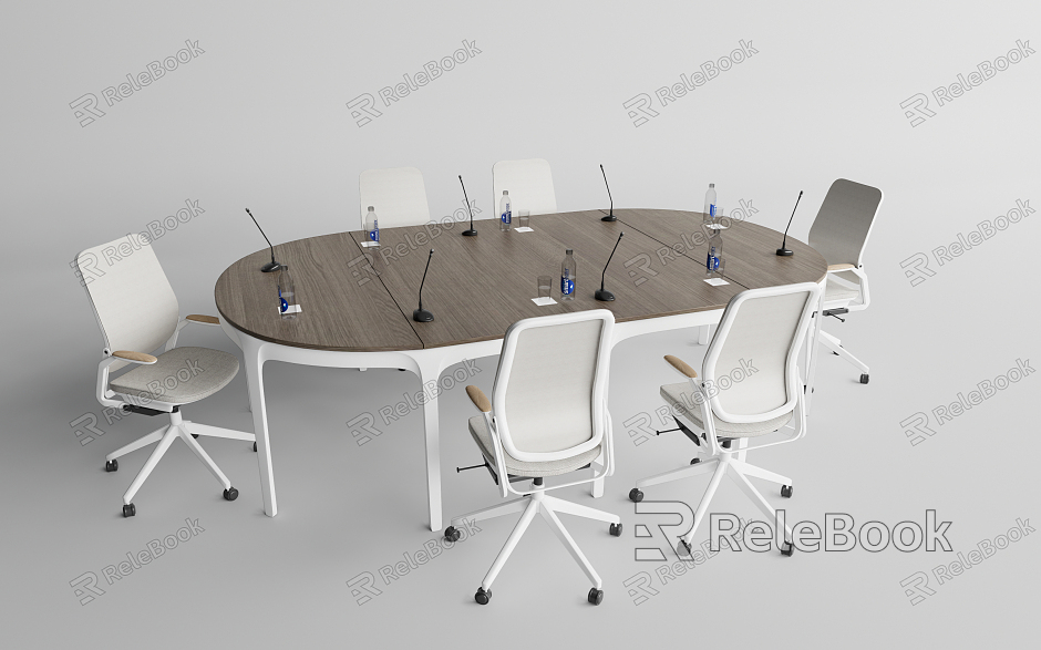 Modern Conference Table and Chair model