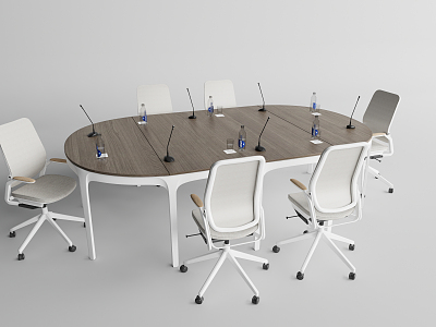 Modern Conference Table and Chair model