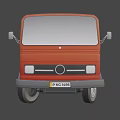 Orange Utility Truck With Cab And Chassis For Functional Transport Solutions 3d model