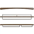 Practical Wooden Bathroom Cabinet Shelf With Wall Mount Design And Multiple Storage Layers