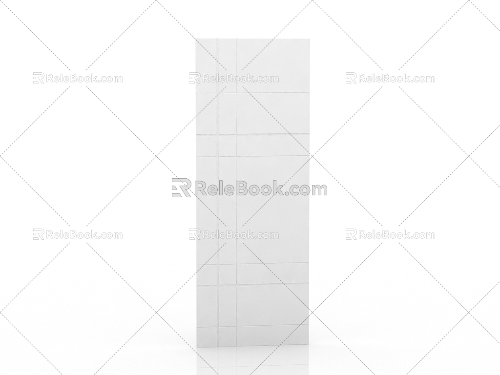 Jane ou door core door leaf 3d model