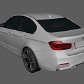 White BMW Sports Sedan With Sleek Design Alloy Wheels And Brown Leather Seats