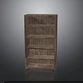 Wooden Bookshelf Furniture With Multiple Shelves And Simple Modern Design