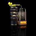 Modern Bar Showcase Shelves With Illuminated Glass Doors And Sturdy Metal Frame Design