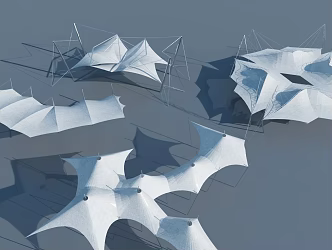 Tensioned membrane 3d model