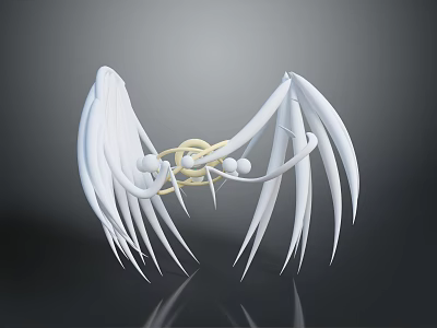 angel wings wings angel wings virtual items game items game props daily necessities 3d model