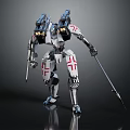 Modern Robot Warrior Mechanical Combat Police Mechanical Armor 3d model