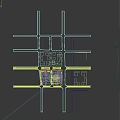 Red Brick Multi Story Office Building With Trees Lawn And Outdoor Seating
