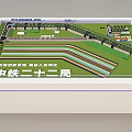 China Railway 22nd Bureau Commercial Engineering Construction Model for Infrastructure Site Planning 3d model