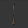 Handmade Wooden Lute Style String Instrument With Detailed Carved Design For Daily Life