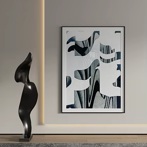 modern decorative painting 3d model