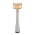 Modern Floor Lamps With Textured Shade White Pole And Gold Accents Home Decor
