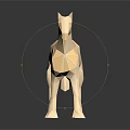 Geometric Golden Horse Sculpture With Polygonal Design And Reflective Base