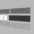 Intelligent switch socket panel 3d model
