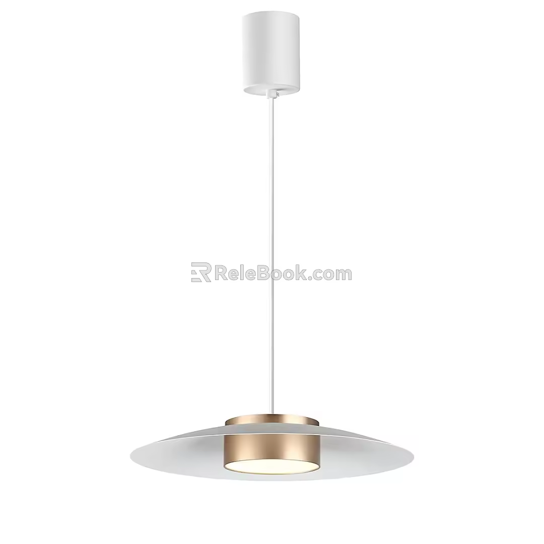 Modern Simple Light Luxury Chandelier 3d model