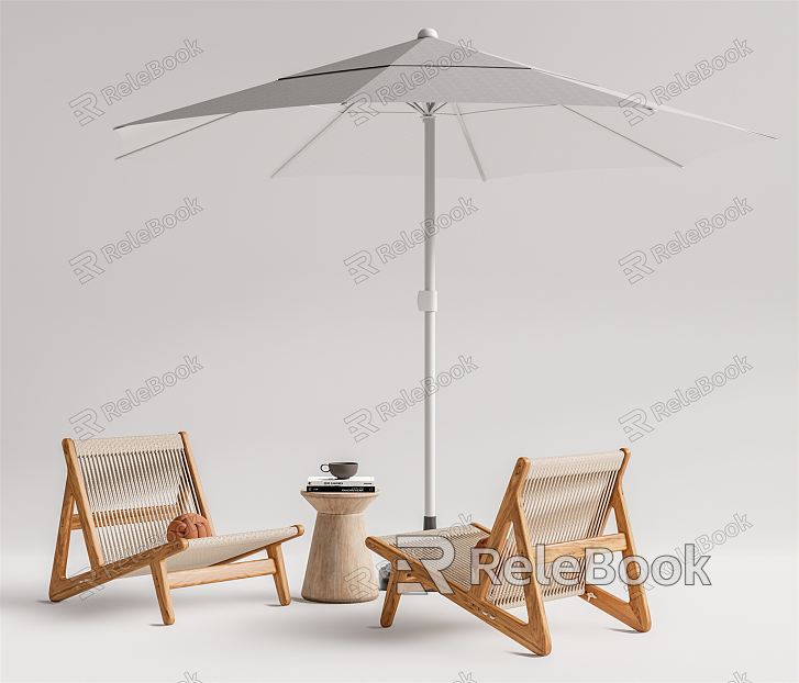 Modern outdoor chair outdoor umbrella leisure chair combination model