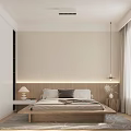 Modern Kitchen and Dining Area Interior With Island Counter Bar Stools Pendant Lights and Cabinets