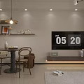 Cozy Vintage Living And Dining Room Interior Design With Soft Ambient Lighting And Chic Furnishings