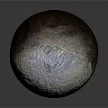Detailed Moon Sphere With Craters And Silver Textured Surface On Dark Background