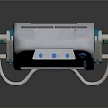 Portable Medical ECG Monitor With Display Screen Showing Waveform And Vital Signs Data