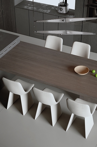 Nakajima Table and Chair Combination 3d model