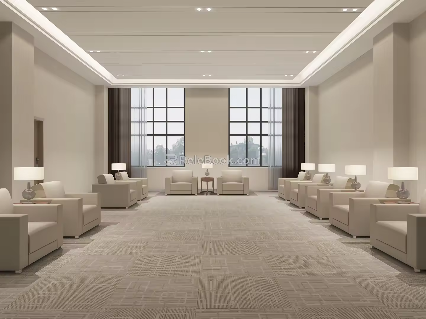 Modern Reception Room 3d model