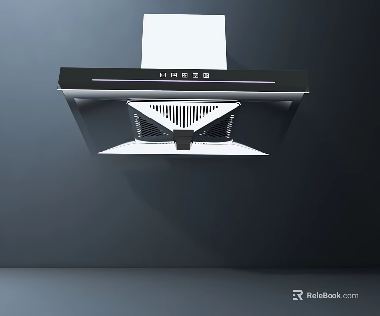Modern Kitchen Range Hood With Sleek Design And Efficient Ventilation System 3d model 