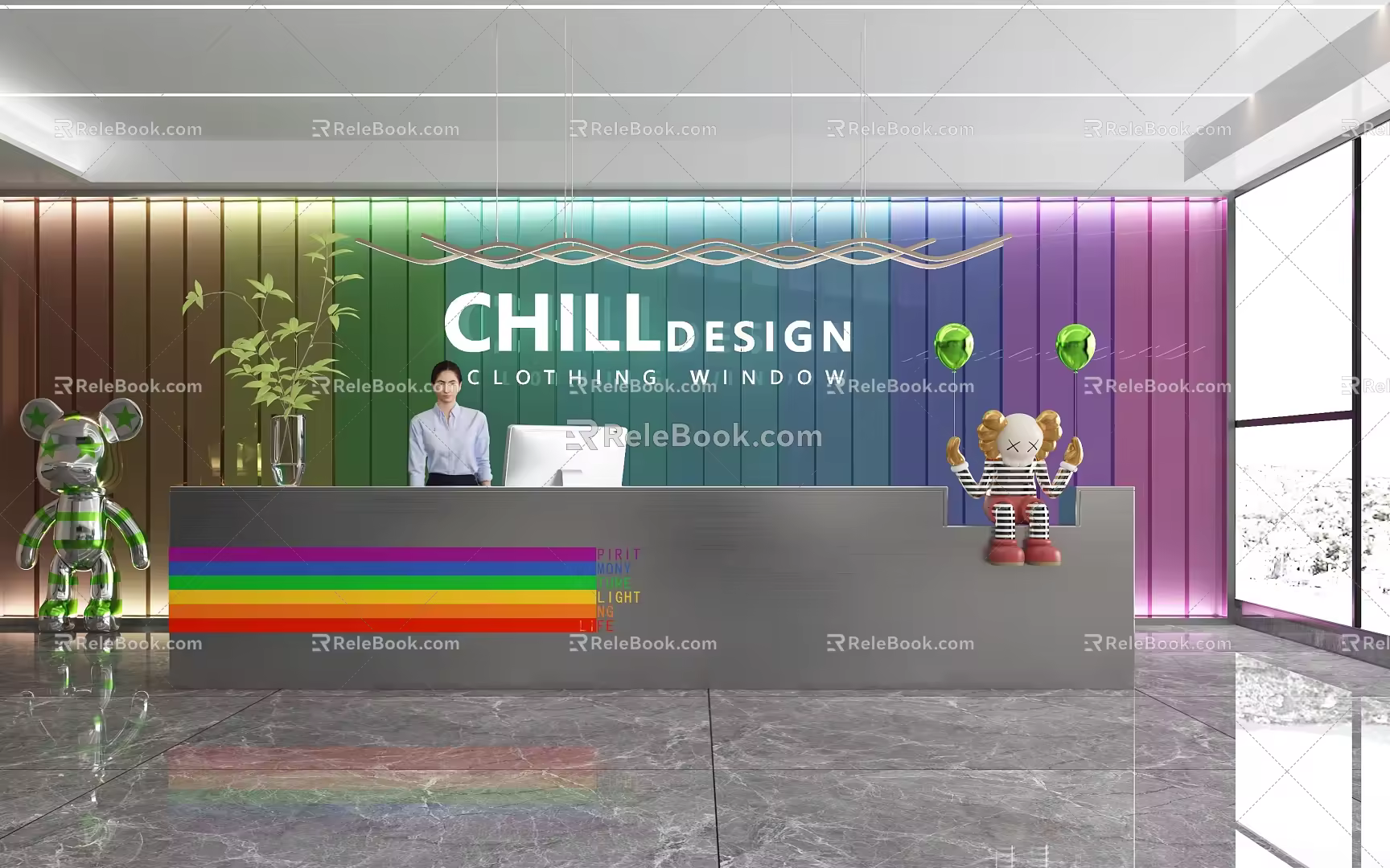 Front Desk 3d model