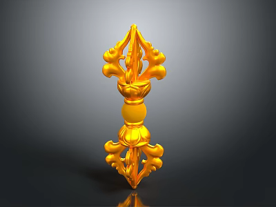 Vajra Borneo Indra Thunder Instrument Buddhist Supplies Cold Weapon 3d model