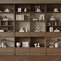 Modern Open Bookshelf Interior Design With Shelves Books And Decorative Vases