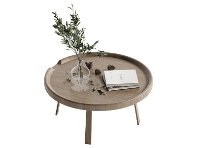 Log wind coffee table model