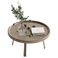 Log wind coffee table 3d model