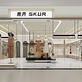 Modern Clothing Store Window Display With Mannequins And Fashion Apparel Collection