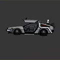 Futuristic Sports Car With Gull Wing Doors And Streamlined Exterior Design