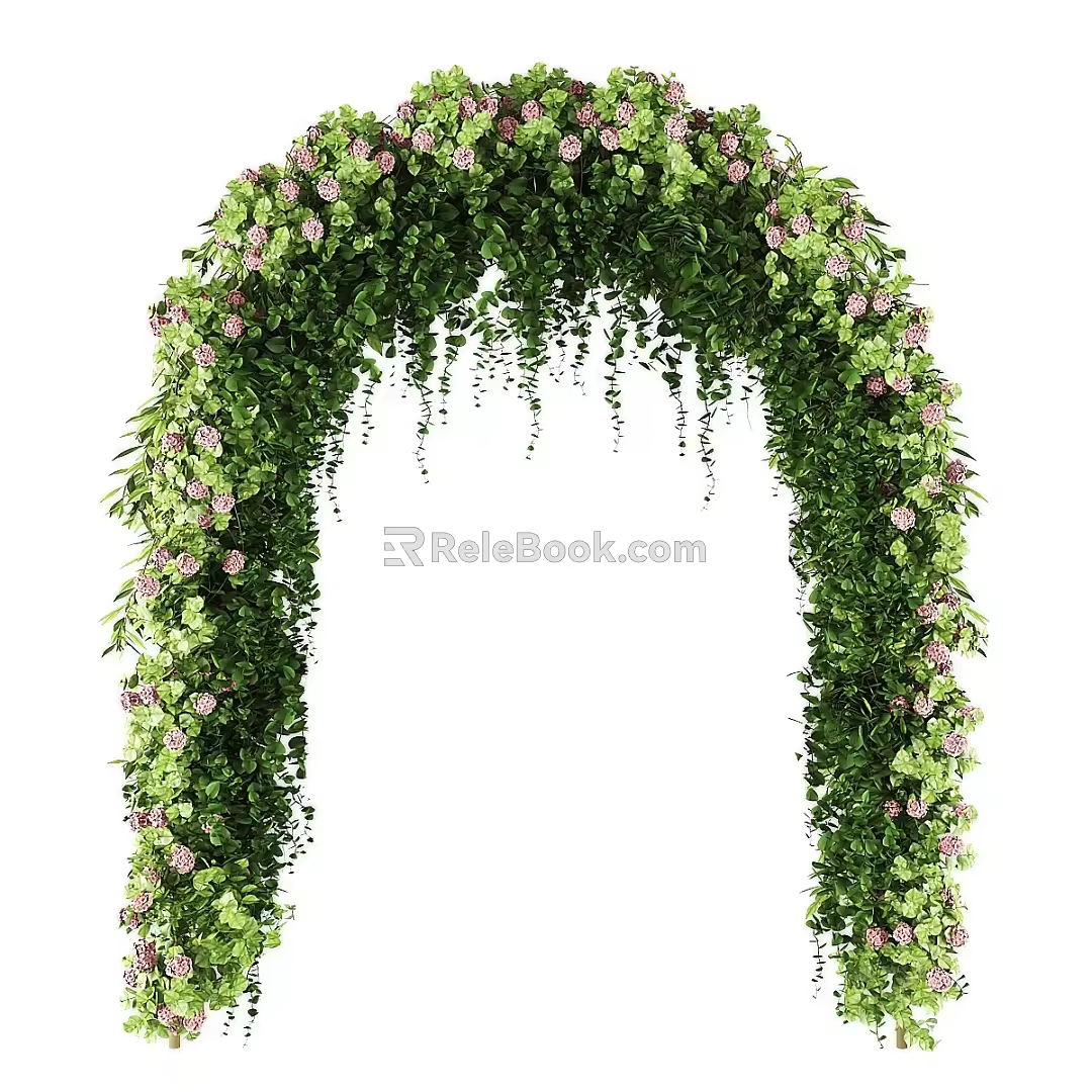 Modern Arch Plant Arch 3d model
