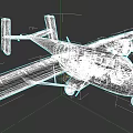Twin Engine Aircraft With White Red Livery CC001 And Wing Number 8