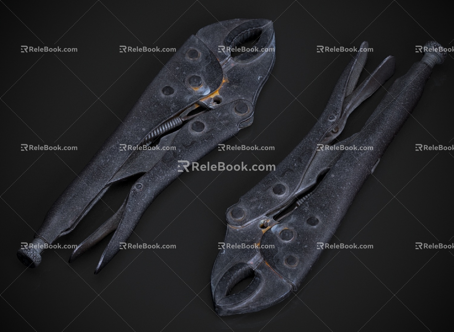 Pliers pipe tong 3d model