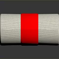 Essential Rolled Gauze Bandage with Off White and Red Strip for Daily Use