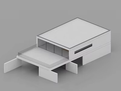 Building single-family villa 3d model