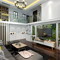 Nordic Apartment Building 3d model