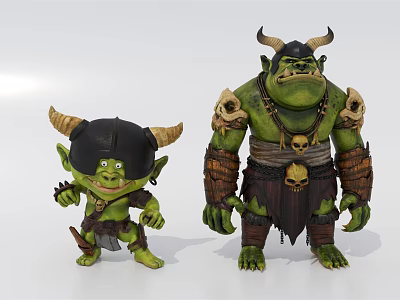 Modern game character small troll 3d model Modern game character small troll 3d model