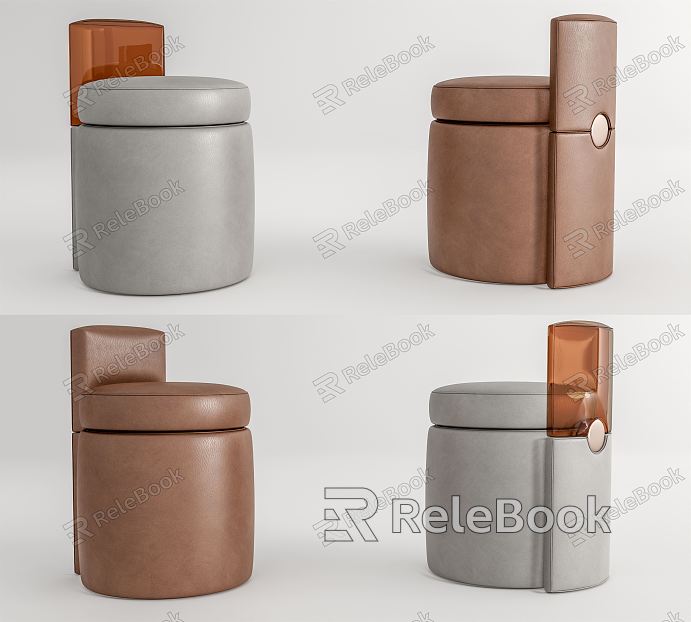 Modern Sofa Stool Leather Sofa Stool Low Stool model